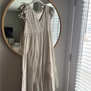 Madewell Gingham Midi Dress